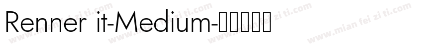 Renner it-Medium字体转换